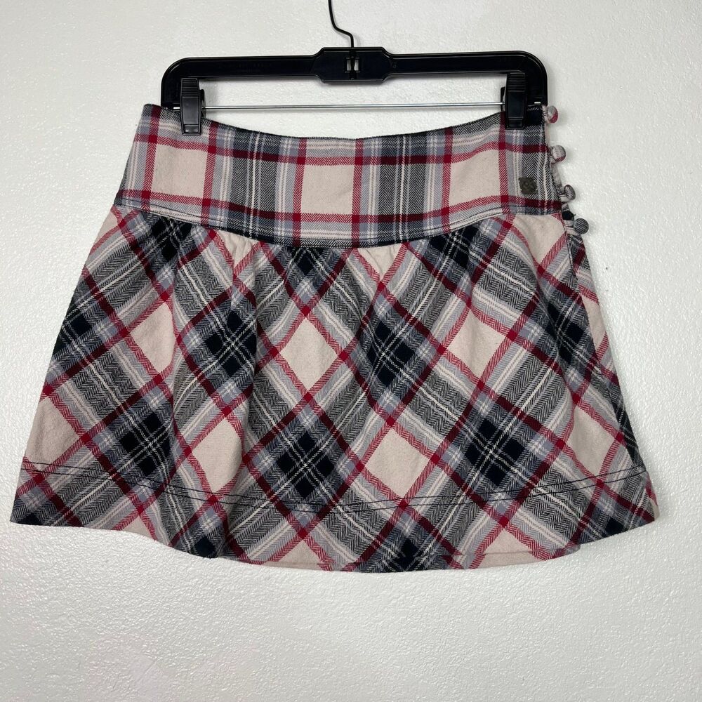 Roxy Plaid Flannel Mini Skirt size 3